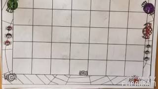 Coloring Page and Matching October Calendar Speed Colored
