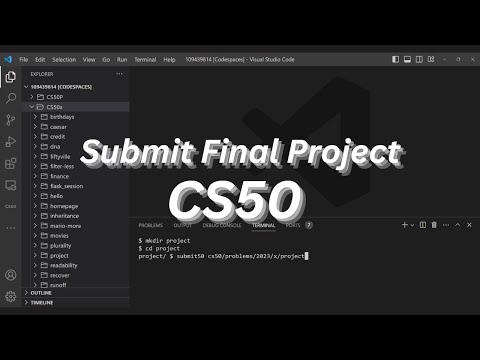 Submit a CS50 Final Project Made Outside of CS50's Codespace
