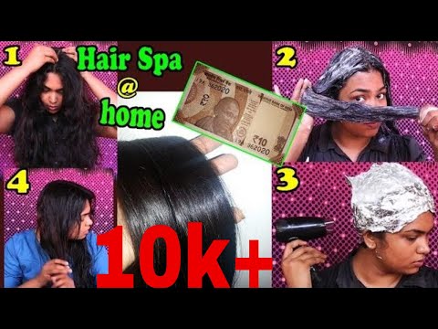HAIR SPA at home॥ Natural hair spa ॥ Simple hair spa ingredients only #hairspaathome in malayalam