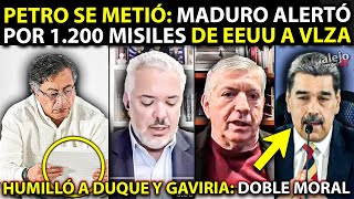 PETRO alarmó por DESASTRE con 1.200 Misiles de EE.UU contra Maduro. Humilló a Duque: "Dejó MATAR"