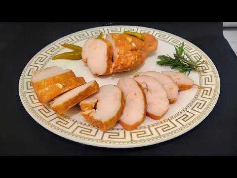Куриная пастрома без духовки , без варки ,томленая в молоке /Chicken pastrami