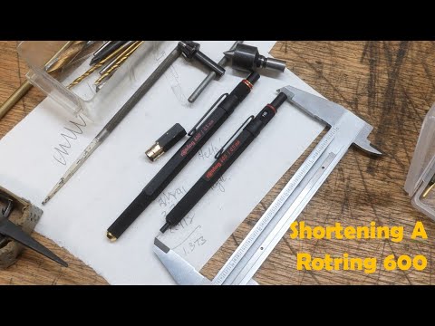 Kürzen eines Rotring 600 Druckbleistifts
