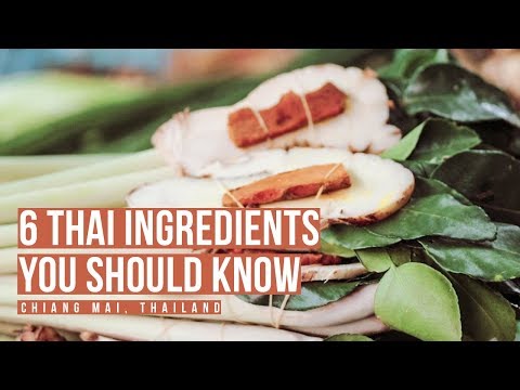 6 ingredientes tailandeses que você deve conhecer | Tour de mercado em Chiang Mai, Tailândia 🍅