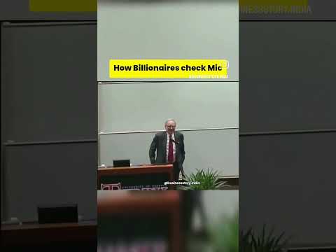 Warren Buffett testing mic: 1 million, 2 million..... #trending #motivation
