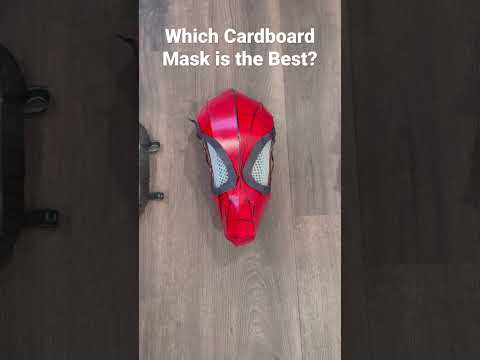 Which Cardboard mask is the Best? #diy #avatar #ironman #Spiderman #homemade #cardboard