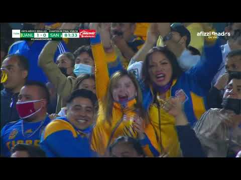 Cuartos de Final  Tigres 1-0 Santos Gol Carlos Salcedo 4 Narraciones diferentes