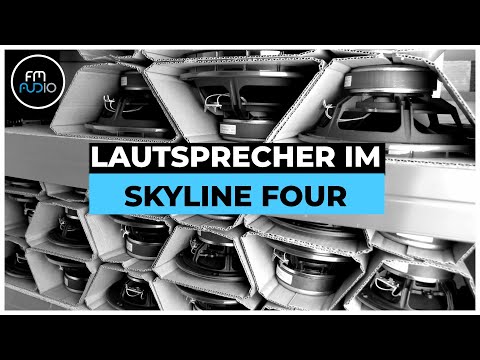 Lautsprecher im Skyline Four - 33 Speaker auf 24qm