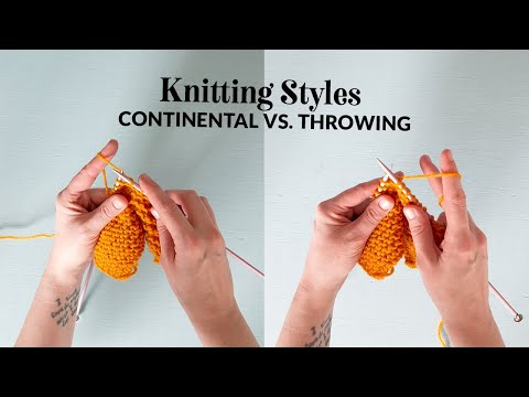 Knitting Styles: Continental vs. Throwing | Hands Occupied