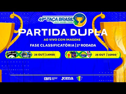Taça Brasil Adulto Masculino 1ª Divisão - Jogo 5 e 6 - 2ª Rodada - Ao vivo