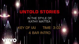 Kathy Mattea - Untold Stories (Karaoke)