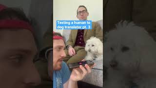 Human to Dog Translator (pt. 3) #Shorts