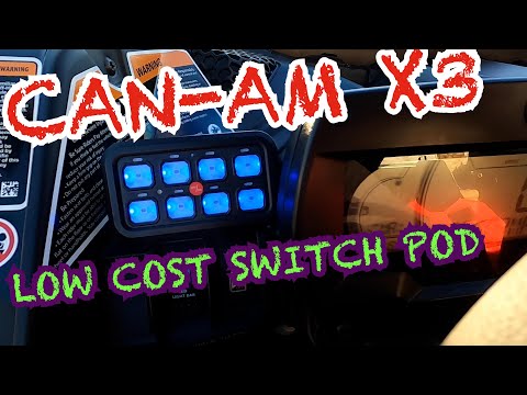 Can-Am Maverick X3 Switches For Easy Accessory Installation *8 Gang Switch Panel*