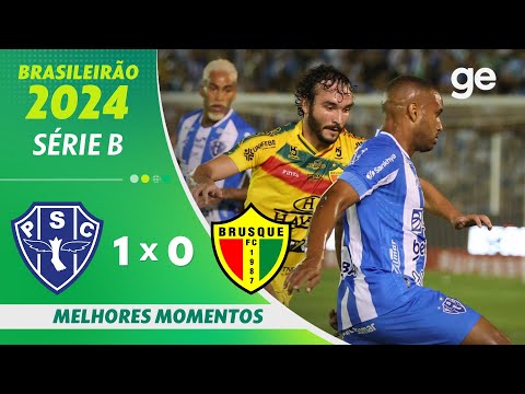 Gols e lances de Paysandu x Brusque