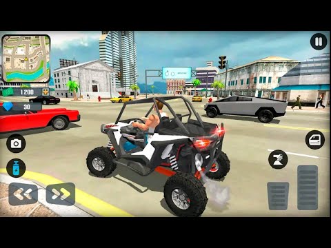 Hover Bike and Police Helicopter Driving in Open World Game - Android Gameplay