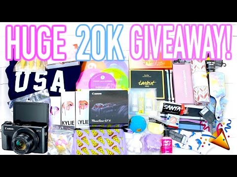 HUGE GIVEAWAY! CANON G7X, KYLIE, SEPHORA & MORE! Video