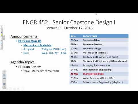 *FE Exam Review: Mechanics of Materials (2018.10.17)