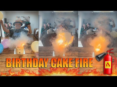 Exploding Birthday cake gone wrong 😂