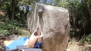 Video thumbnail of Mr. Potato, 6a+. Can Boquet