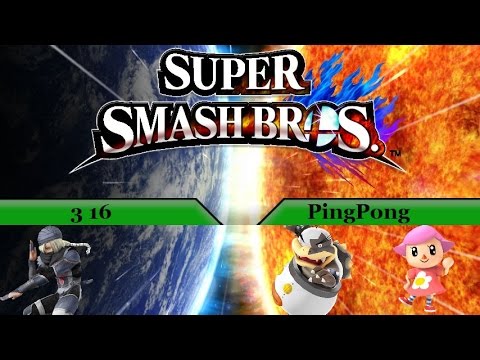 3:16 (Sheik) vs PingPong (Bowser Jr,Villager)