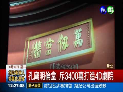 4D拍孔子的故事 花3400萬養蚊子