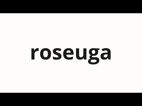 How to pronounce roseuga | 로스가 (Rossa in Korean)