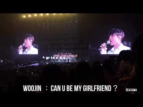 180728 Wanna One in HK Park WooJin (Yes I do I do😭❤️)