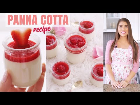 Panna Cotta with Berry Sauce | Easy Valentine's Day Recipe