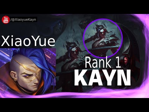 RANK 1 KAYN - XiaoYue Kayn vs Khazix Jungle - XiaoYue Rank 1 Kayn Guide - Zhang Jiawen