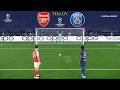 Arsenal vs PSG | Penalty Shootout | Final Champions League 2026 | Saka vs Dembele - Simulation PES21