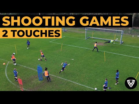 3 Fun 2 Touch Shooting Games |  Soccer Drills | Football Exercises