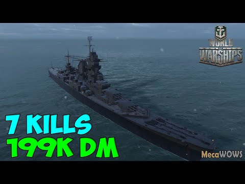 World of WarShips | Henri IV | 7 KILLS | 199K Damage - Replay Gameplay 4K 60 fps