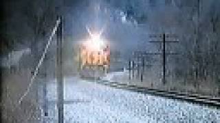 preview picture of video 'CSX Coal Drag near Deepwater, W.Va. on 12-27-91'