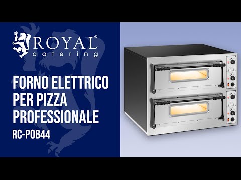 Video - Forno elettrico per pizza professionale - 2 camere - 8 x Ø 32 cm