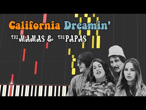 The Mamas & The Papas - CALIFORNIA DREAMIN' (Piano tutorial)