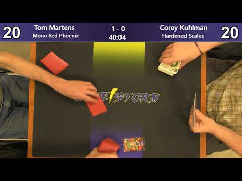 Corey Kuhlman (Hardened Scales) vs Tom Martens (Mono Red Phoenix) - Sunday Night Modern 8/4/19