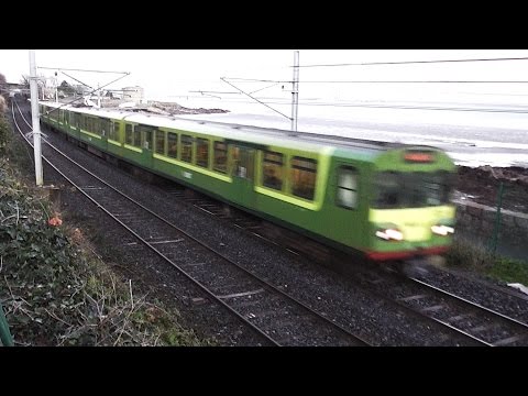 Irish Rail 8520 and 8300 Class Dart Trains - Monkstown, Dublin