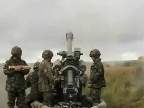 British News     TA Gunners live firing 105mm light guns