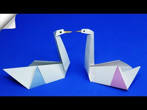 DIY paper crafts Paper swan
