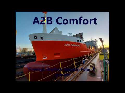 Timelaps: A2B Comfort - Drydock Szczecin 24-04-2021
