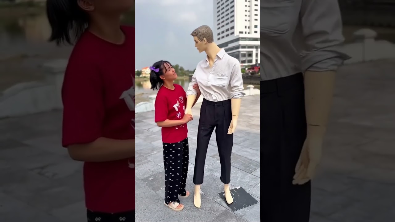 마네킹이 도망갑니다. AI 영상입니다.