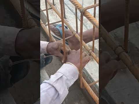 how beam binding or tieing #beam #barbending #construction #site #designbuild