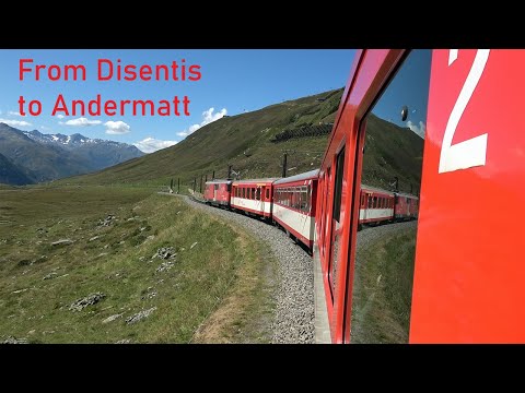 From Disentis to Andermatt, Switzerland