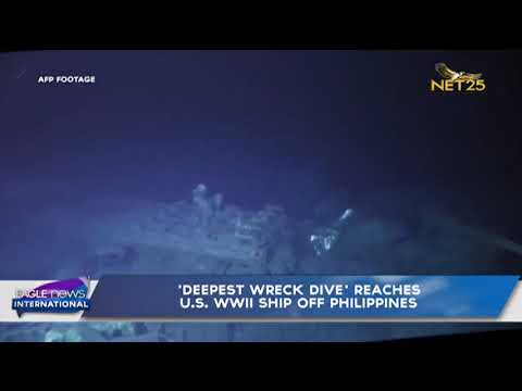 ‘Deepest Wreck Dive’ reaches U.S. WWII ship off Philippines
