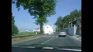 preview picture of video 'Alcobaça, dirigindo pelas ruas e indo para Nazaré - driving around the city and leaving - Portugal'
