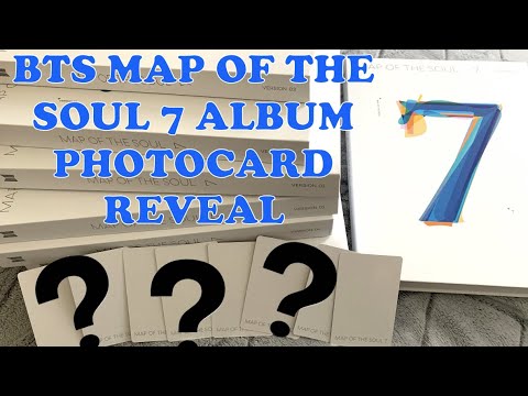 BTS Map of the Soul 7 Album Unboxing (Photocard reveal)