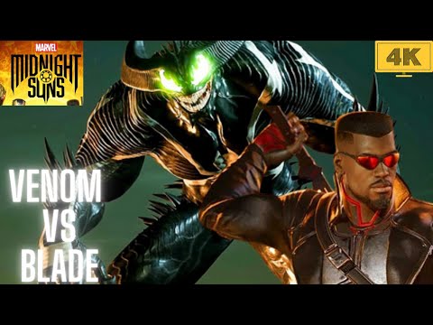 Venom Vs Blade Fight Scene 4K ULTRA HD - Marvel's Midnight Suns