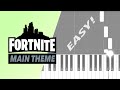 EASY PIANO TUTORIAL - Fortnite - Main Theme (Login menu) (BEGINNER)