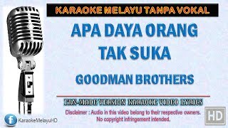Download lagu Goodman Brothers - Apa Daya Orang Tak Suka | Karaoke | Tanpa Vokal | Minus One | Lirik Video HD mp3 Download lagu Goodman Brothers - Apa Daya Orang Tak Suka | Karaoke | Tanpa Vokal | Minus One | Lirik Video HD mp3