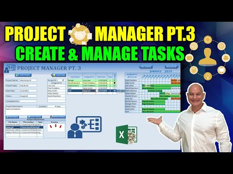 How To Create A Project Manager In Excel Part 1