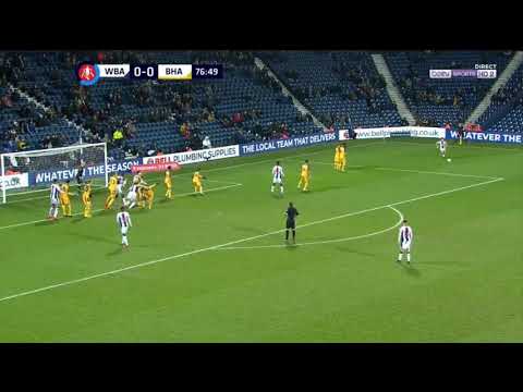 West Brom 1-0 Brighton - Kyle Bartley 77'